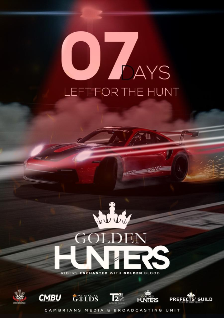 Golden Hunters 07 Days Left for the Hunt Teaser Poster Design